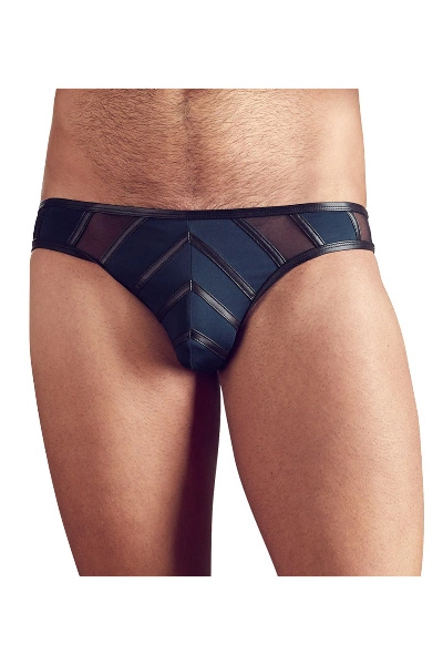 Heren Slip Met Matte Look En Powernet Inzetstukken 3 Heren Slip Met Matte Look En Powernet Inzetstukken