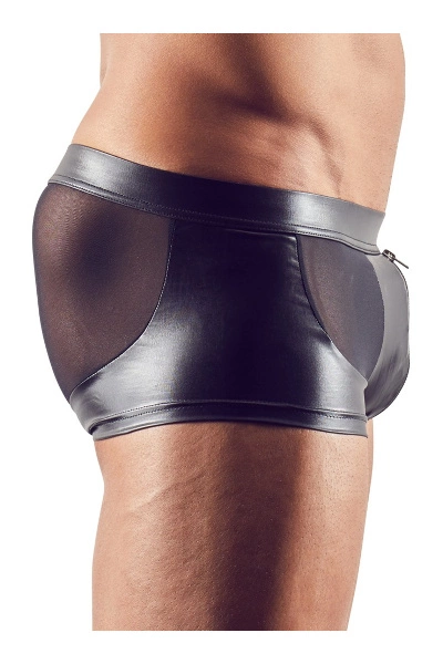 Heren Onderbroek - Wetlook-inzetstukken En Ritssluiting 4 Heren Onderbroek - Wetlook-inzetstukken En Ritssluiting - Afbeelding 2