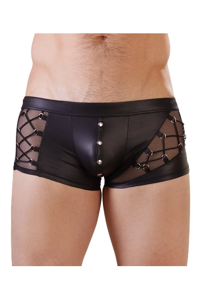 Heren Onderbroek - Matte Look - Decoratieve Veters En Zakje 3 Heren Onderbroek - Matte Look - Decoratieve Veters En Zakje