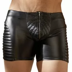 Bikers Broekje - Matte Look - Opvallende Stiksels