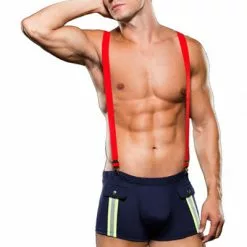 Envy - Fireman Bottom With Suspenders 2 Pc M/l