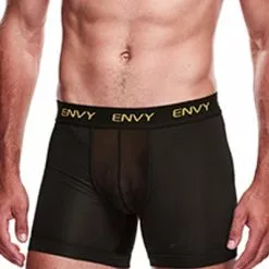 Envy - Mesh Long Boxer Black S/m