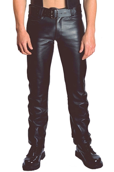 Mister B Leren Jeans Met Knopen 3 Mister B Leren Jeans Met Knopen