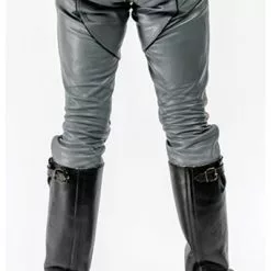 Mister B Leren FXXXer Jeans Grijs Met Zwarte Bies 5 Mister B Leren FXXXer Jeans Grijs Met Zwarte Bies -Goedkope KLEDING winkel bn B111700 b