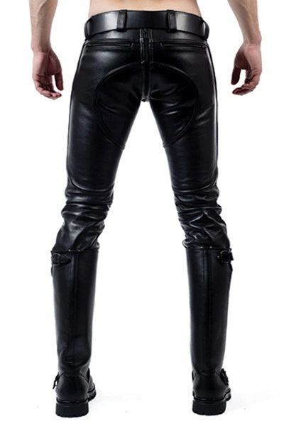 Mister B Leren Indicator Jeans Zwarte Stiksels En Bies 4 Mister B Leren Indicator Jeans Zwarte Stiksels En Bies - Afbeelding 2