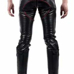 Mister B Leren Indicator Jeans Rode Stiksels En Bies -Goedkope KLEDING winkel bn B113200 b