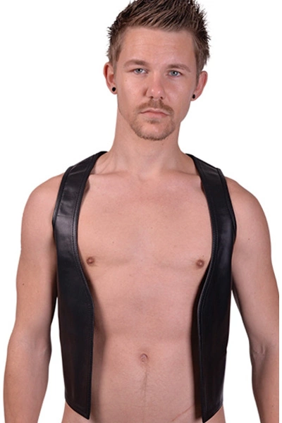 Mister B Leren Muscle Vest 3 Mister B Leren Muscle Vest