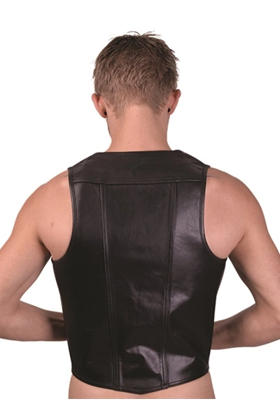 Mister B Leren Muscle Vest 4 Mister B Leren Muscle Vest - Afbeelding 2