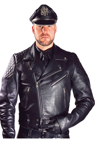 Mister B Leren Motor Jack Met Riem 3 Mister B Leren Motor Jack Met Riem