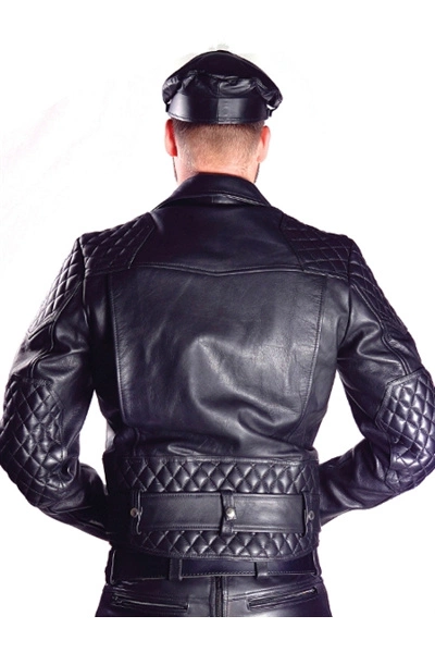 Mister B Leren Motor Jack Met Riem 4 Mister B Leren Motor Jack Met Riem - Afbeelding 2