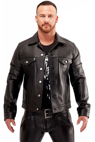 Mister B Leren Trucker Jas 3 Mister B Leren Trucker Jas