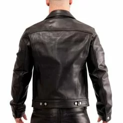 Mister B Leren Trucker Jas 5 Mister B Leren Trucker Jas -Goedkope KLEDING winkel bn B140310 b