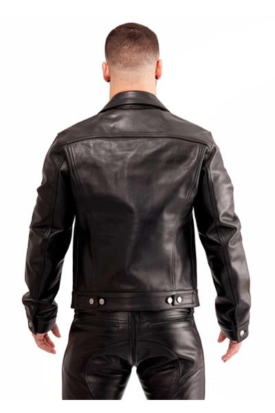 Mister B Leren Trucker Jas 4 Mister B Leren Trucker Jas - Afbeelding 2