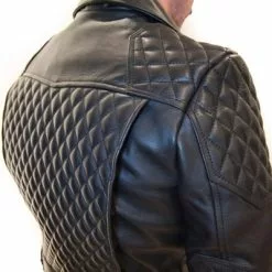 Mister B Leren Motor Jack Met Rug Vulling -Goedkope KLEDING winkel bn B140480 b