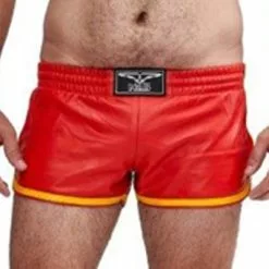 Mister B Leren Circuit Sport Short