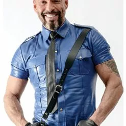 Mister B Schapenleer Politie Shirt Korte Mouw