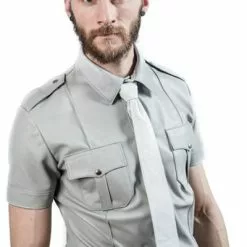 Mister B Schapenleer Politie Shirt Korte Mouw