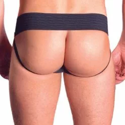 Mister B Leren Powerjock Met Blauw Bies -Goedkope KLEDING winkel bn B230110 b