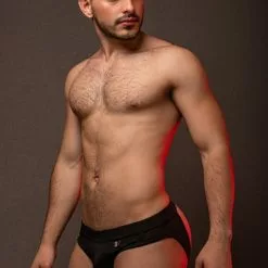 Dale Mas Open Up Mesh Jock - Zwart