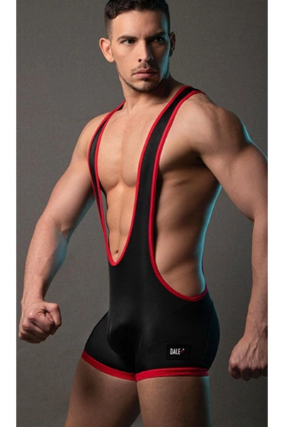 Dale Mas Top Up Worstelaar - Zwart Rood 3 Dale Mas Top Up Worstelaar - Zwart Rood