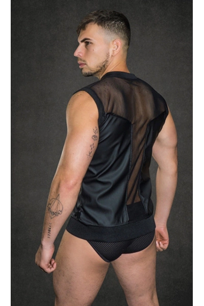Dale Mas Kinky Boy Mesh Vest - Zwart 4 Dale Mas Kinky Boy Mesh Vest - Zwart - Afbeelding 2