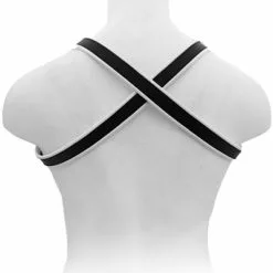 Mister B Leren Borstharnas Met Kruis Achterkant -Goedkope KLEDING winkel bn B601740 b