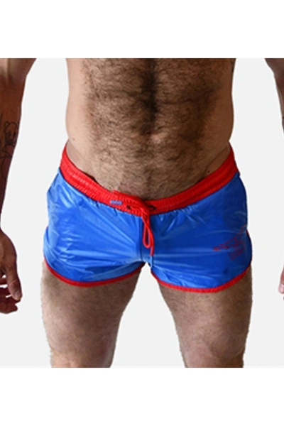 Mister B Urban Valencia Shorts Blauw - Rood 3 Mister B Urban Valencia Shorts Blauw - Rood