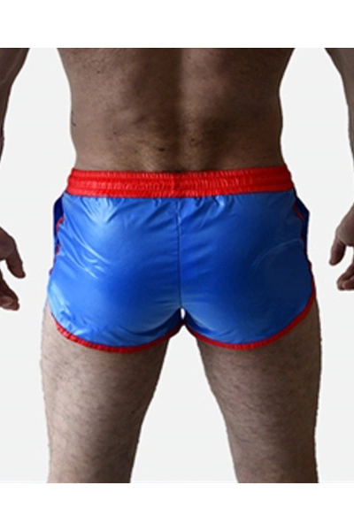 Mister B Urban Valencia Shorts Blauw - Rood 4 Mister B Urban Valencia Shorts Blauw - Rood - Afbeelding 2