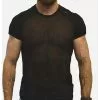 Mister B URBAN Mesh T-shirt Zwart -Goedkope KLEDING winkel bn B824250