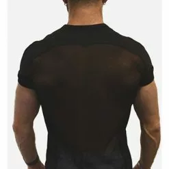 Mister B URBAN Mesh T-shirt Zwart -Goedkope KLEDING winkel bn B824250 b